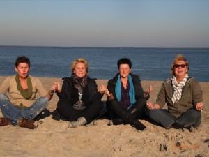 Meditation am Strand von Texel